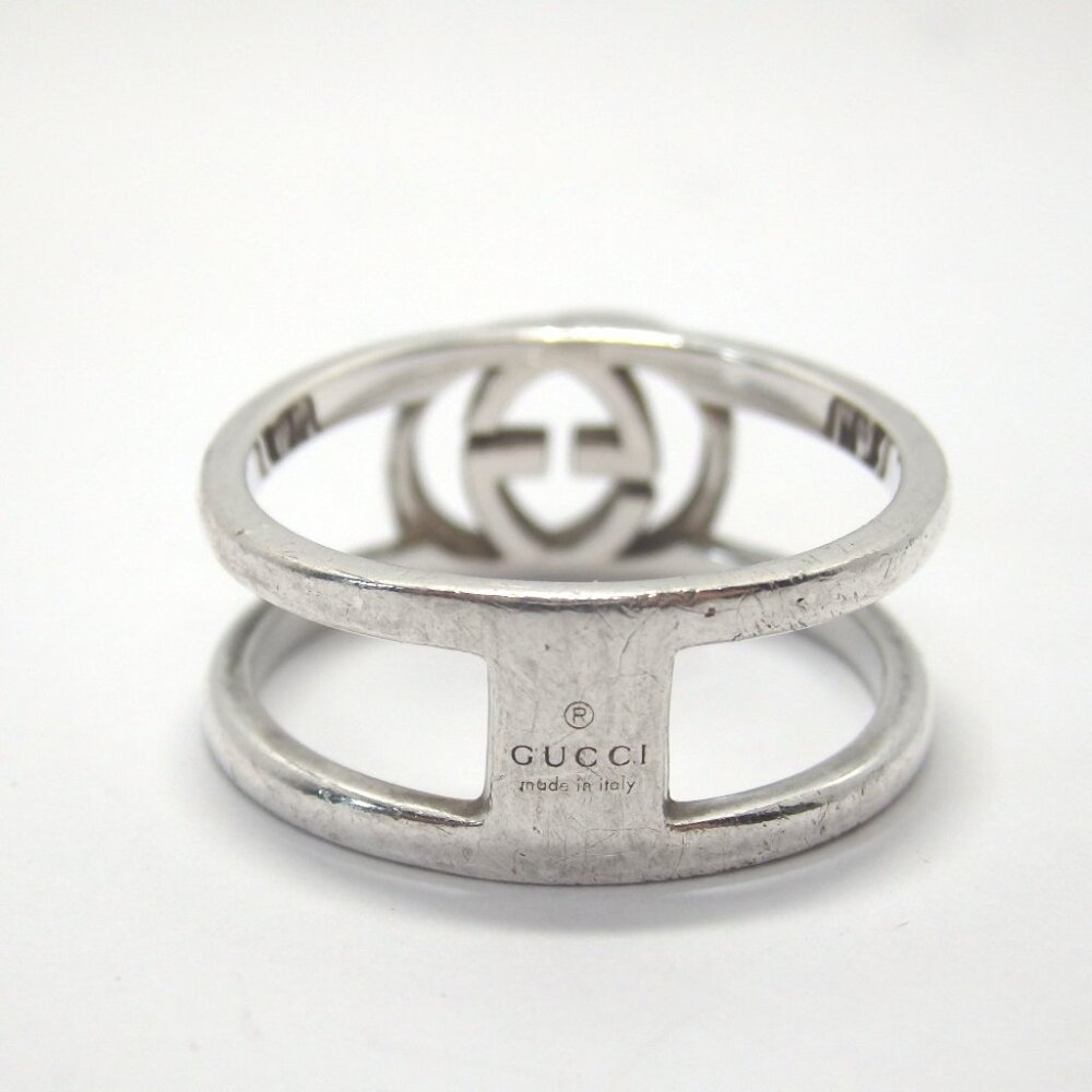 Authentic Gucci Interlocking G Ring Silver925 [Us… - image 3